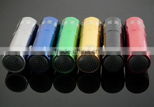 9pc led led torch light,led light torch