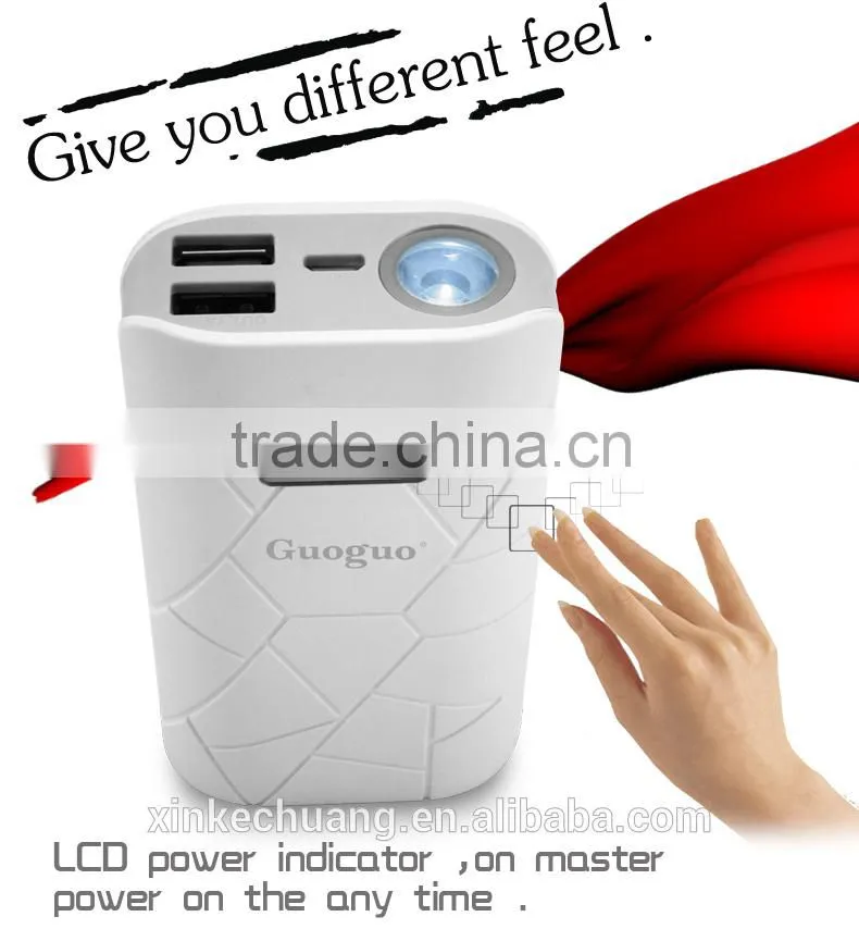 Portable CE Rohs 10000mah Power Bank Charger with LED Torch Light and LCD display