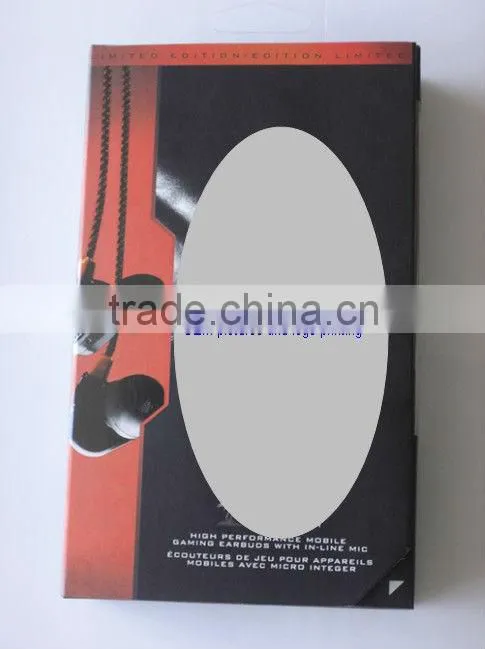 Elegent silvery mp3 in ear metal shell earphones