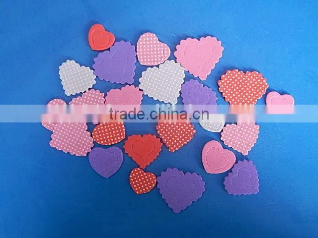 Adhesive stickers with heart shape