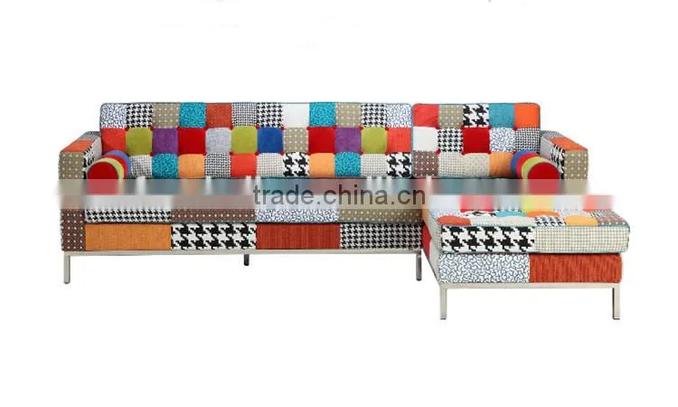 Patchwork modern new design corner sofa