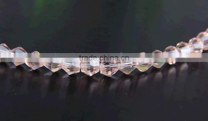 2016 fashion beading clear crystal top quality bicone crystal beads