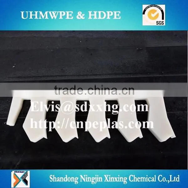 UHMWPE customized spare parts/plastic block uhmwpe parts/fixed gear parts