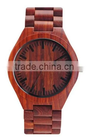 2016 Eco-friendly Wood Quartz Wrist Watch,Wooden Watches Men With Japanese Movement 2035