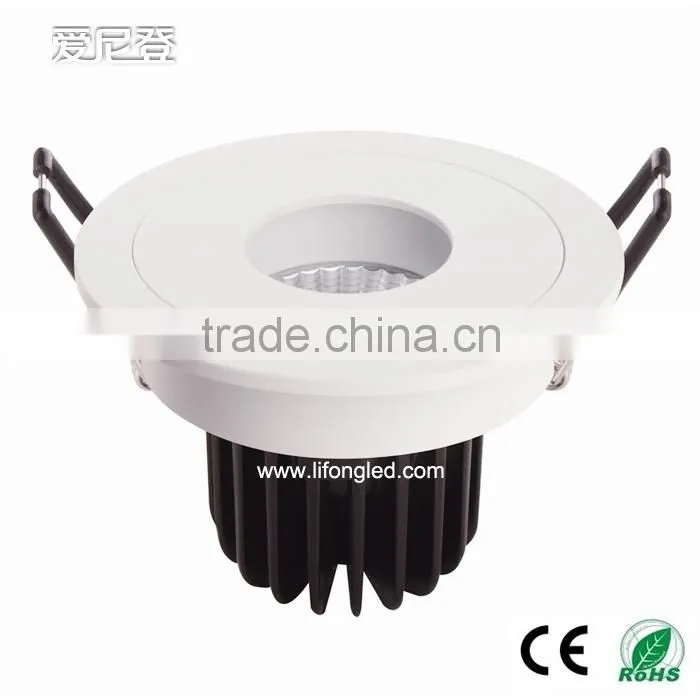 High quality 7W COB ceiling downlight,hotel downlight cutout 75mm