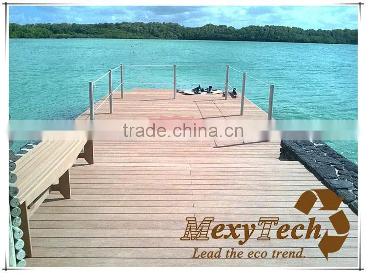 Platform roof balcony flooring New Technology WPC composite wood decking floor