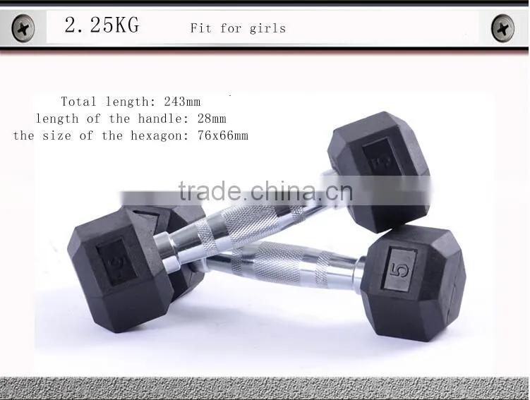 wholesale aerobic hexagon Hex Dumbell with logo printed