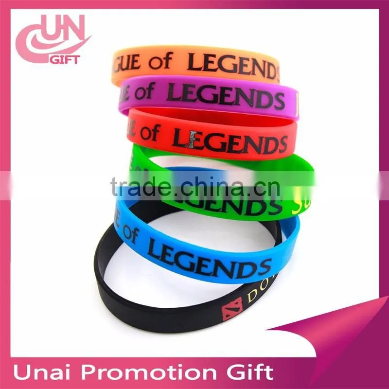 Wholesale silicone bracelet print logo manufacturer #F-874