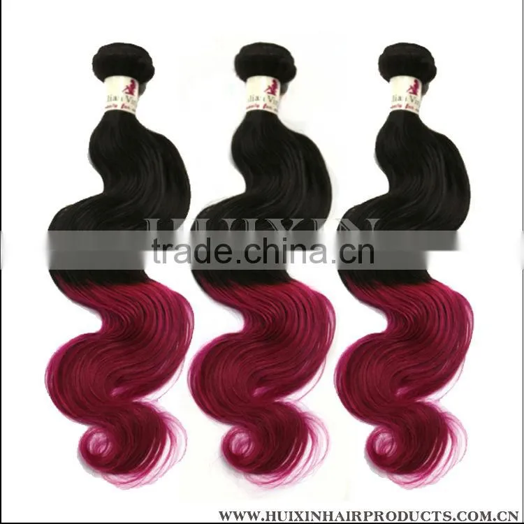 Ombre Hair Weaving,ombre bundles 100% remy human hair extension