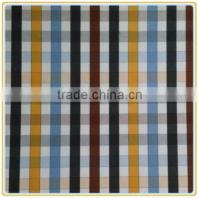 100% Cotton Yarn Dyed Check Shirting Fabric