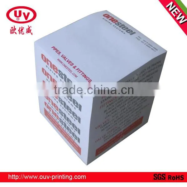 2016 custom printed paper cube memo pad