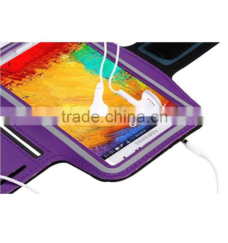 2015 best mobile phone accessories soft lycra material sport stretch armband