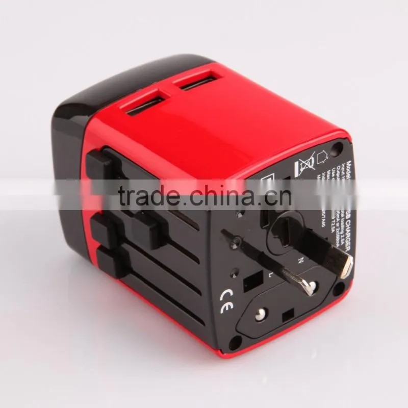 Multifunctional travel adapter and USB portable travel adapter