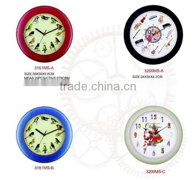 2016 Newest animal sound wall clock