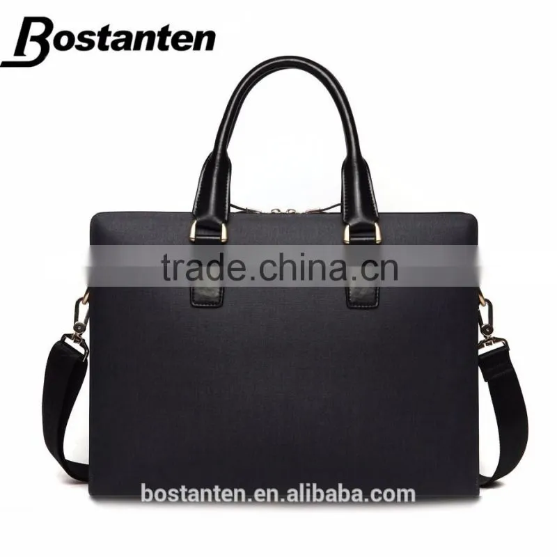 business brown leather men briefcase messenger hand bags fashion