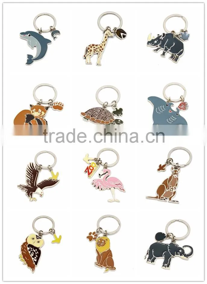 Custom flower shape metal keyring sublimation keychain for gifts