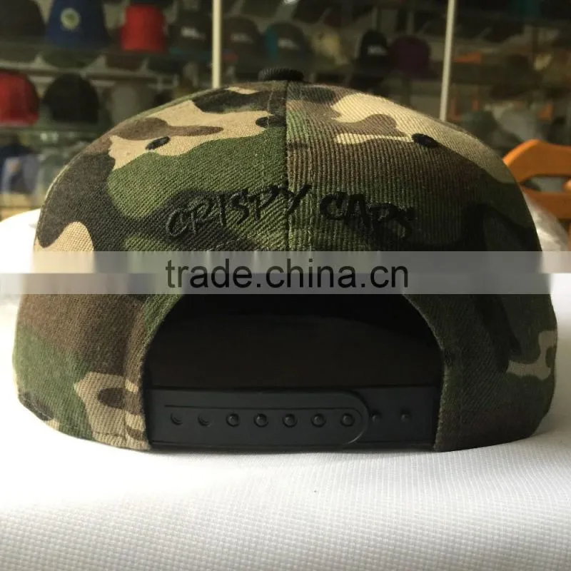 Camo flat bill cap trukfit snapback cap