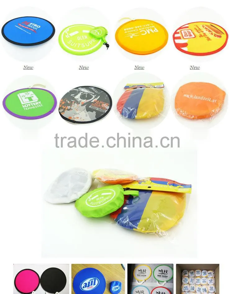 Custom small folding cloth frisbee fabric soft frisbee