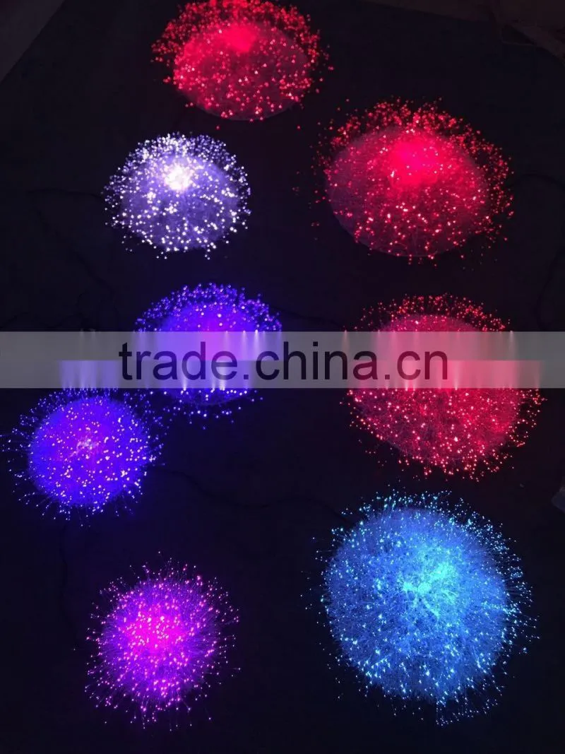 Fiber optic holiday / garden decoration light, fiber optic flower lighting in garden, park