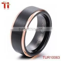 Purple plating tungsten engament wedding ring for men domed
