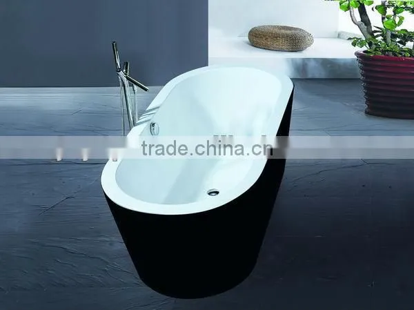 Black bathtub sizes (1650x800x580mm)