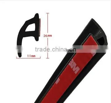 Black composite extruded epdm rubber door and window seal strips for cabinet