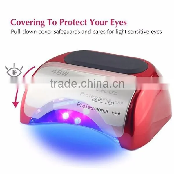 Hot sell finger toe gel curing OEM ODM professional 48W auto sensor ccfl uv lamp