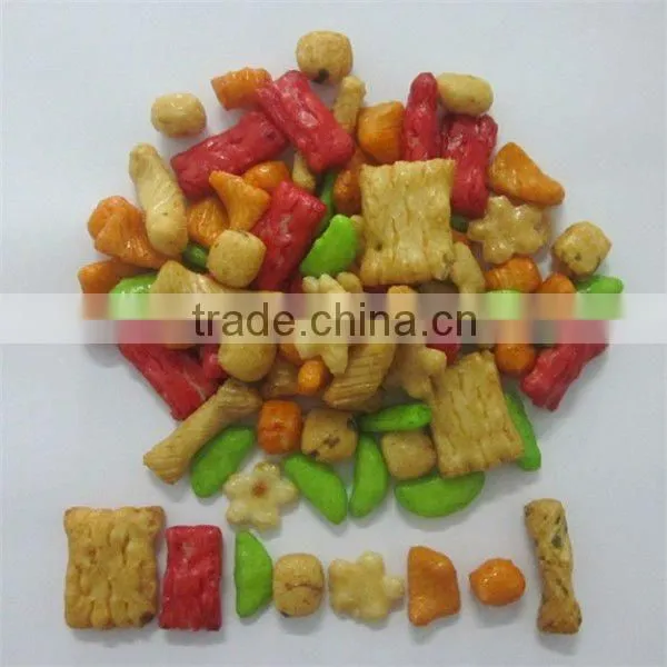 rice crackers mix wasabi peas