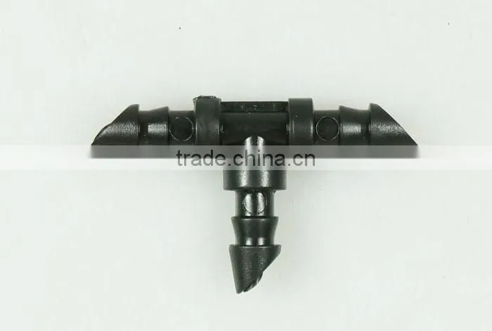 Agriculture Irrigation 4mm Hose Connectors Mini Barbed Tee