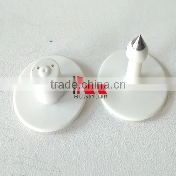 animal ear tag for cattle in white 30*30 mm