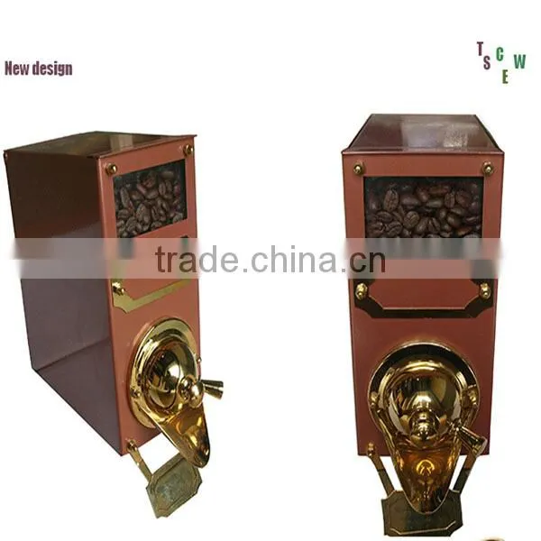 ISO factory fashion design stainless steel coffee bean dispenser