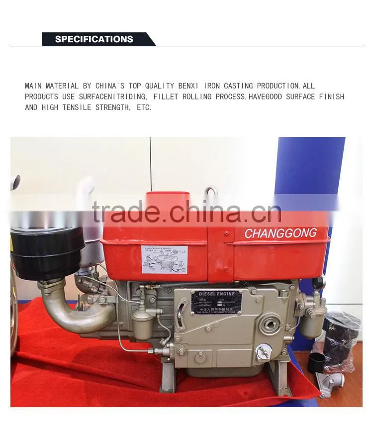 single cylinder diesel engine ZS1125 WATER COOLED Agricultural Machinery Engine