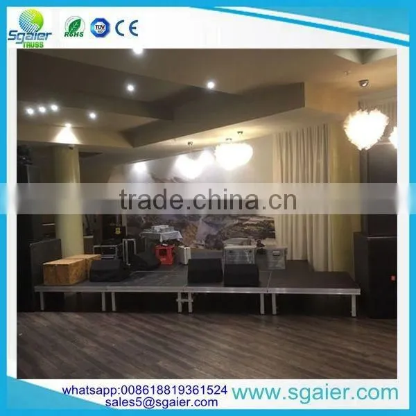 Easy collapsible stage platform,big thickness stage with leg