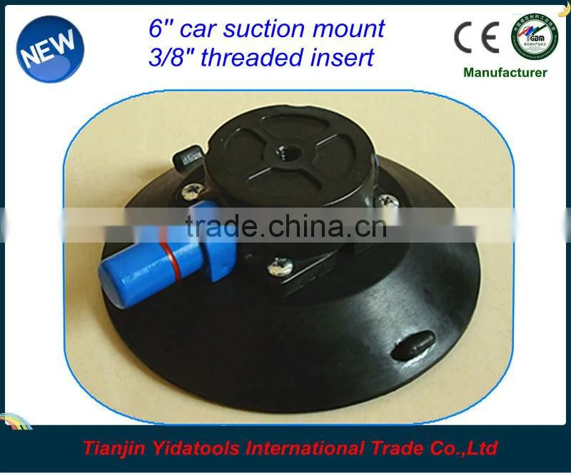 6 inch suction cup mount with 3/8-16 threaded insert