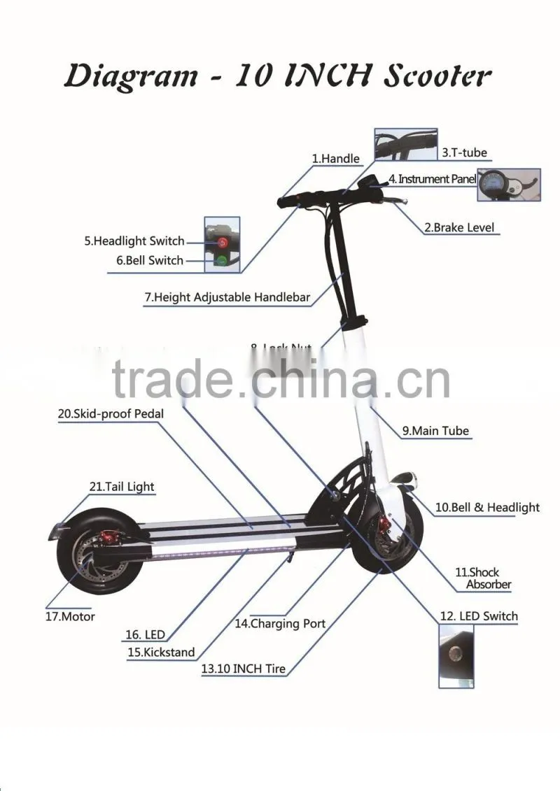 new foldable kid and adult electric scooter windgoo e scooter with 2 wheels