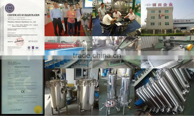 Professional manufacture large capacity stainless steel industrial filters