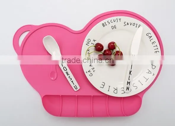 Silicone Placemat, Silicone Pad Baby Table Mat ,Waterproof Antibiosis Tableware Placemat