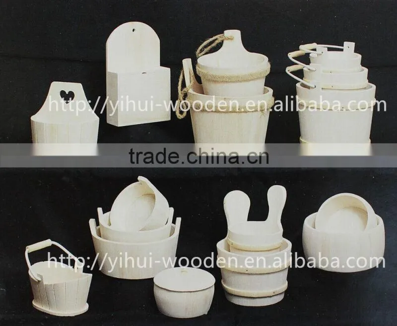 2016 High quality wall hanging houseware decoration wooden flower pot
