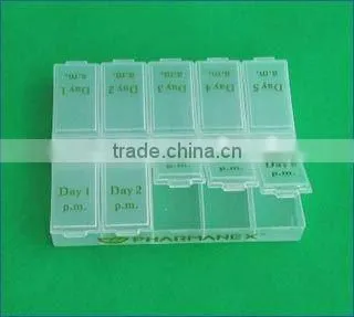 10-days plastic pill box