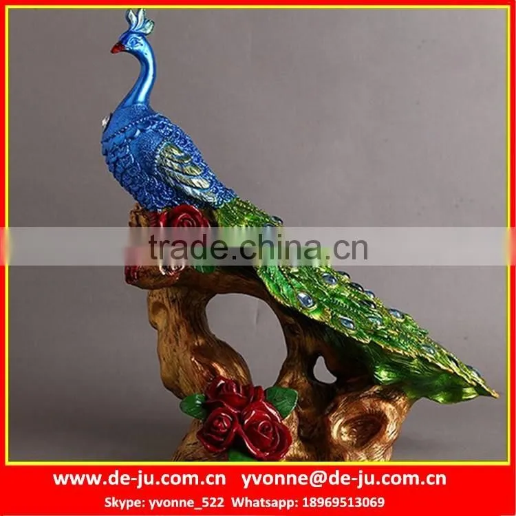 Creative Resin Flying Peacock Model