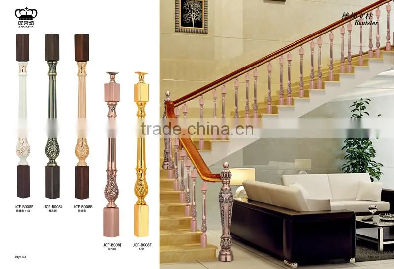 Luxury Design Decorative Powder Coated Cast Aluminum Balcony Railing