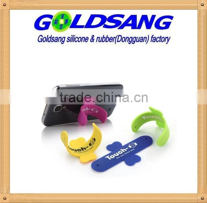 2016 hot selling silicone mobile phone holder can print customized logo