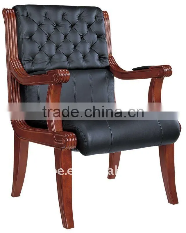 Antique Wood Office Chair Manager Chair office leather executive chair