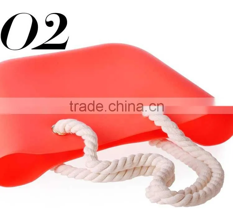 2016 best selling funky PVC raffia beach bags