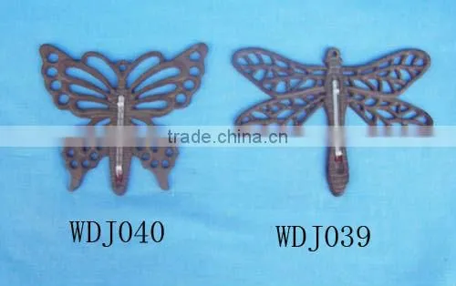 cast iron leaf thermometer crafts