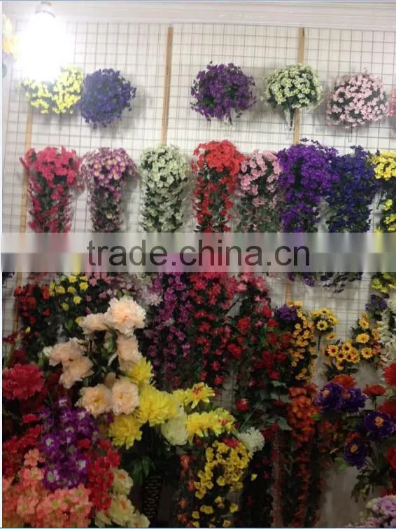 artificial hanging decorative vines silk flowers for wedding ornament Good Quality GNW FLV02