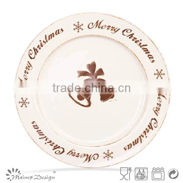 ceramic plate set for Christmas Holiday