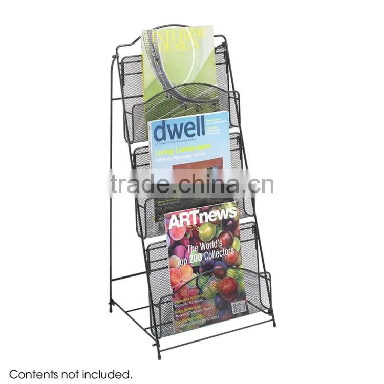Wholesale morden design goods shelf magazine cardboard display rack