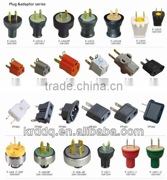 2 pin plastic electric plug