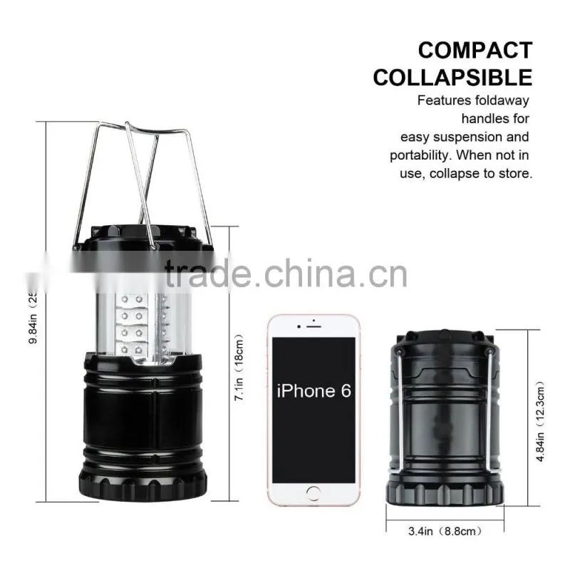 2016 new design 30LED Camping Light suitable for Camping Emergency Hurrrinace